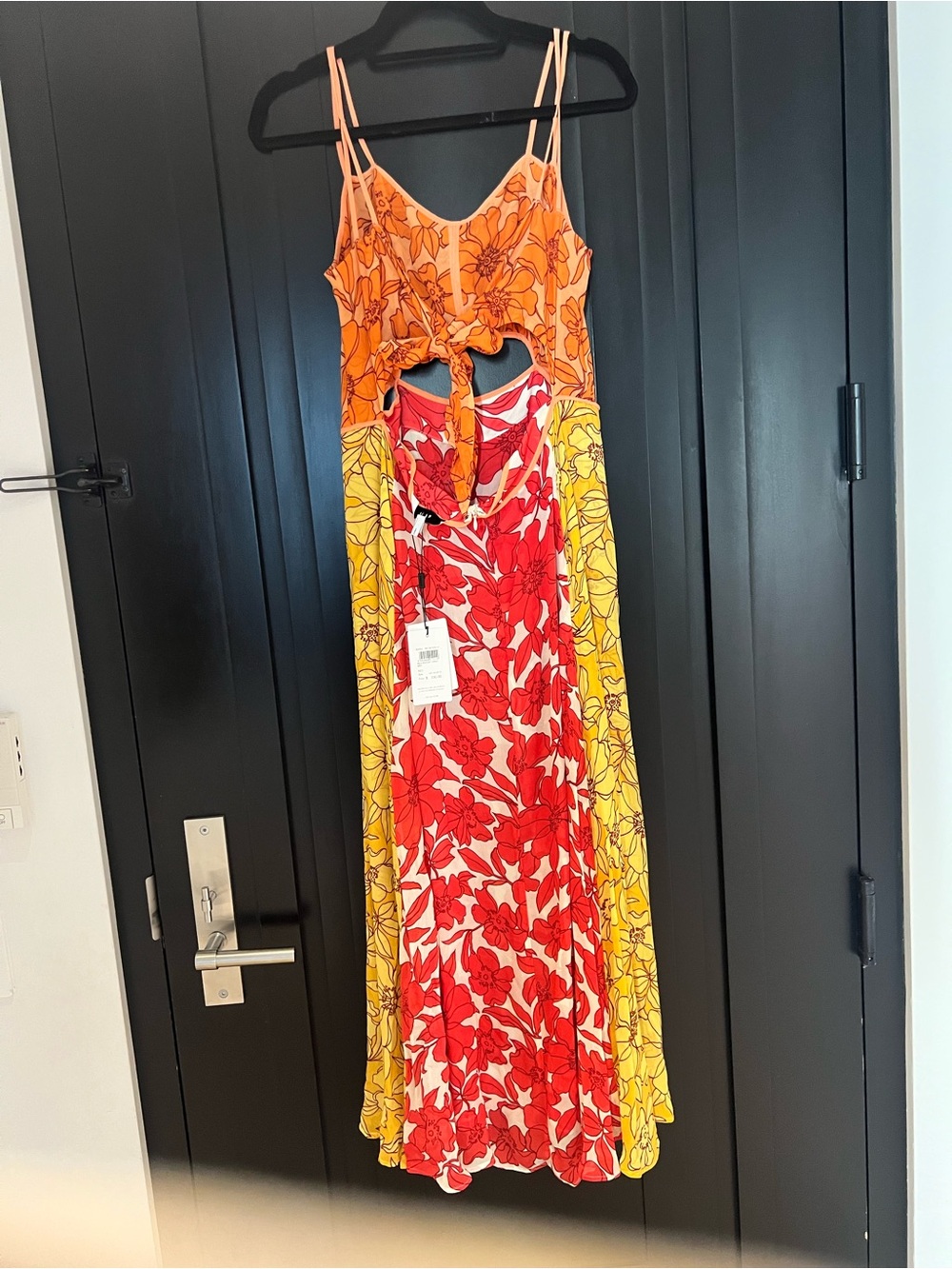 REISS
Isla floral-print cut-out woven midi dress